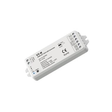 Product Contrôleur Variateur LED de dernière génération 12/24V DC pour Ruban LED RGBWW, compatible avec Télécommande RF