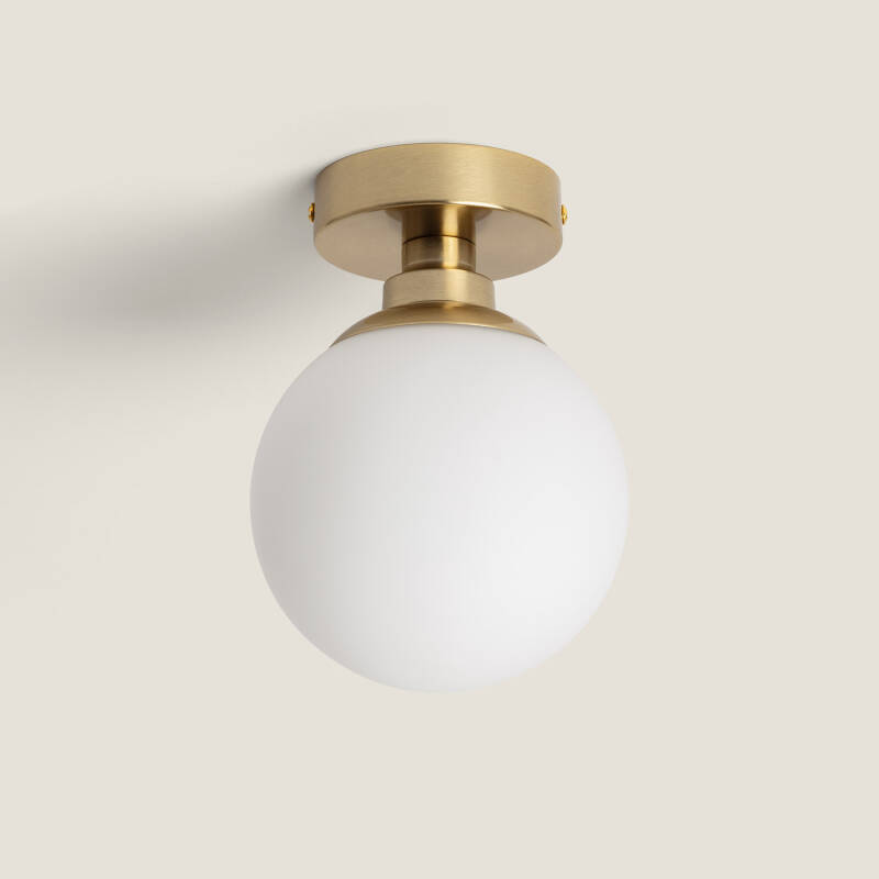 Product van Plafondlamp Metaal en Glas Moonlight Brass 1 Spot