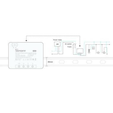 Product of 25A WiFi Energy Metered Switch SONOFF POWR3