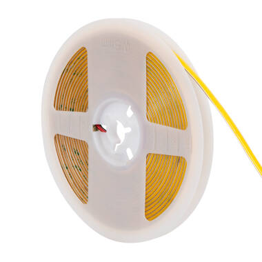 Product of 5m 24V DC 385 LED/m IP20 CRI90 Super Narrow COB LED Strip 5mm Wide Cut at Every 4cm