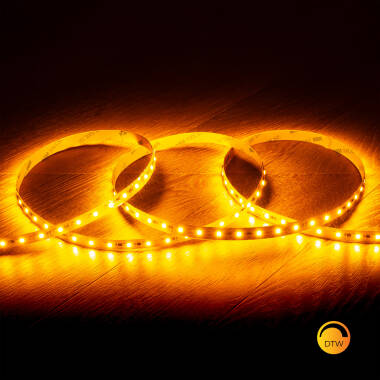 5M 24V DC Dim to Warm Dimmable SMD2835 LED Strip 140LED/m 10mm Wide Cut at Every 100cm