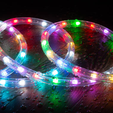 Product of 220V AC Round RGB LED Rope Light 36LED/m Cut at Every 100cm IP65