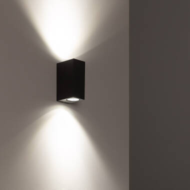 Prodotto da Applique da Parete per Esterni Alluminio Illuminazione Doppia Luce Miseno Grigio Scuro 