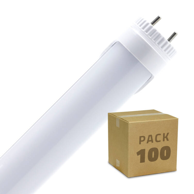 Prodotto da Pack 100 Tubi LED T8 G13 120 cm 18W 120lm/W Connessione Unilaterale Alluminio Bianco Freddo