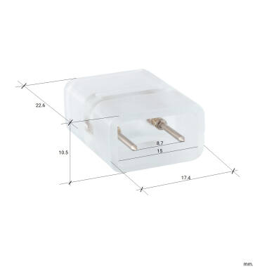 Product van Connector voor LED strips Monochrome  SMD5050 220V AC  In te korten om de 25cm/100cm