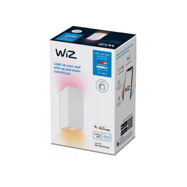 Produit de Applique Murale LED Dimmable RGB CCT Smart WiFi+Bluetooth 2x4.7W Éclairage Double Face WiZ