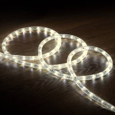 220V AC Daylight LED Rope Light 36LED/m Cut at Every 100cm