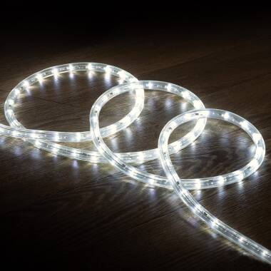 Product 220V AC 36 LED/m LED Rope Light in Cool White IP65 Custom Cut every 100cm