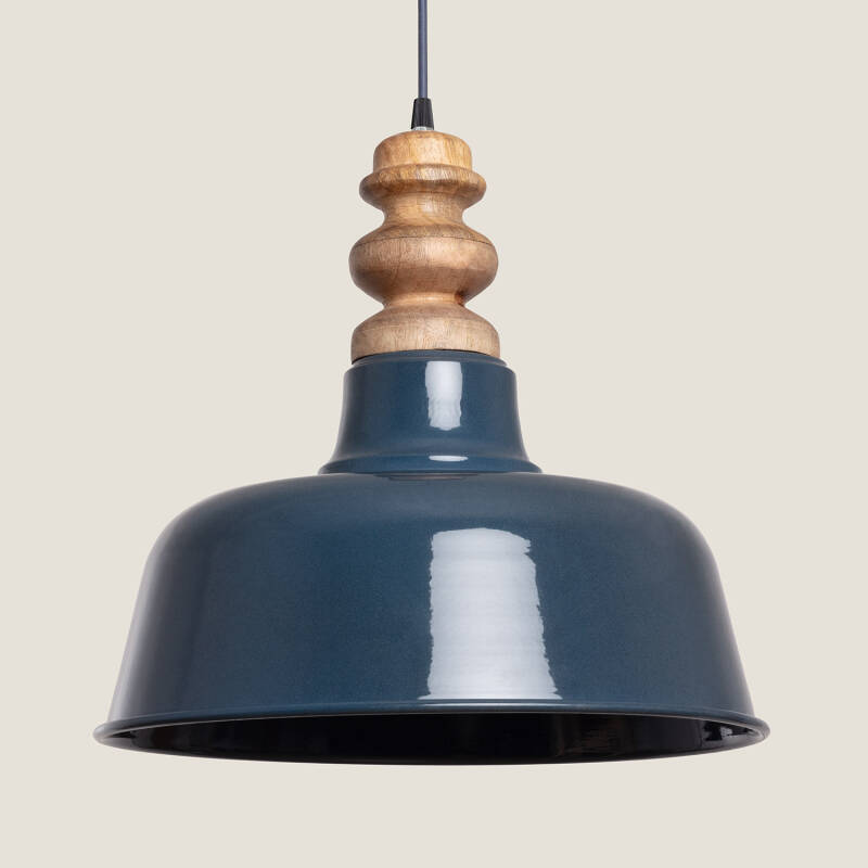 Product van Hanglamp Metaal en Hout Bela Yash