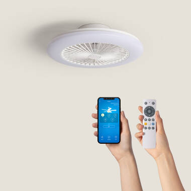 Ventilatore da Soffitto LED Zante Bianco 50cm