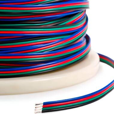 Product Platte Elektriciteitskabel 4x0,5mm² voor RGB LED Strips