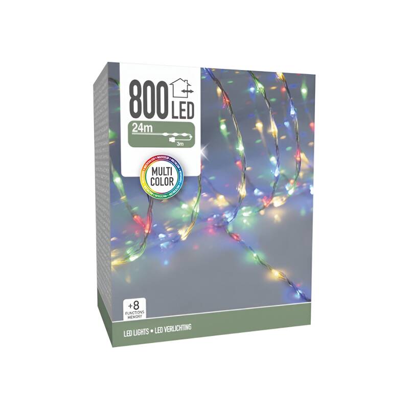 Produit de Guirlande Extérieure LED Transparente RGB 24 m