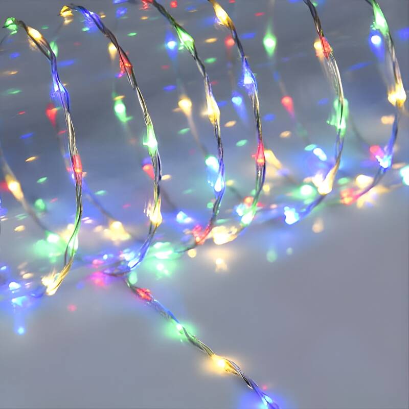 Produit de Guirlande Extérieure LED Transparente RGB 24 m