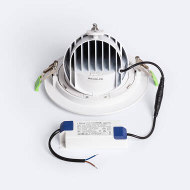 Produit de Downlight LED 38W Rond Orientable OSRAM CCT 120 lm/W LIFUD Coupe Ø 170 mm