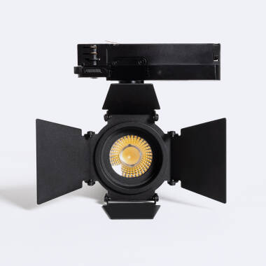 Prodotto da Faretto LED Fasano Nero 30W Cinema Regolabile CCT No Flicker per Binario Trifase