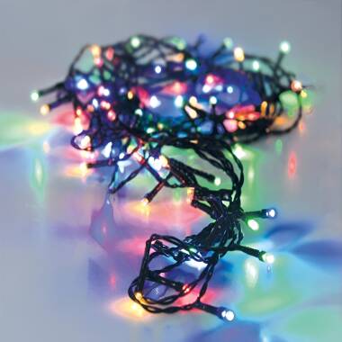 18m Black Cable RGB Outdoor LED Garland