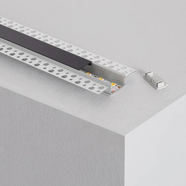 Aluminiumprofil für Gipseinbau 2m für Doppelte LED-Streifen