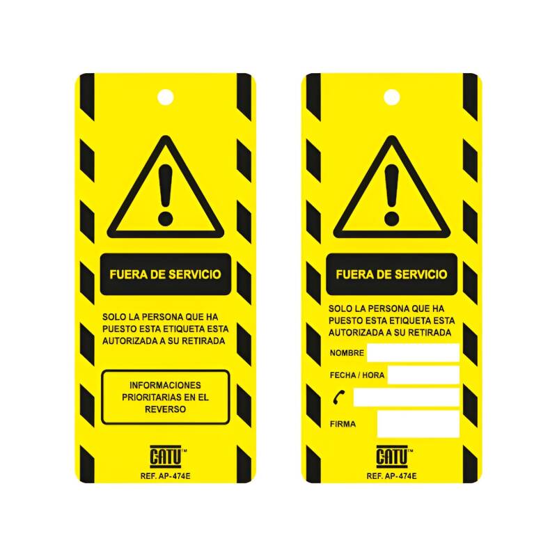 Product of [ES] Pack of 10 CATU AP474E Consignment Label Signs