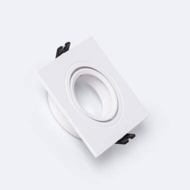 Square Tilting Downlight Frame for GU10 / GU5.3 LED Bulb Cut Ø 75 mm