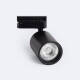 Produit de Spot sur Rail LED 10W Monophasé Dimmable No Flicker UGR15 Mallet Noir