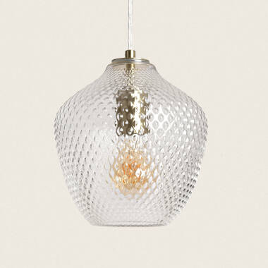 Stiklu Metal & Glass Pendant Lamp