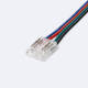 Prodotto da Connettore Hippo Doppio con cavo per Striscia LED RGB/RGBIC COB 24V DC IP20 Larghezza 10mm