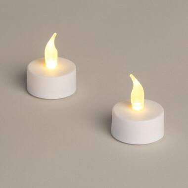 Pack 2 Mini Candele LED a Pile Viseg