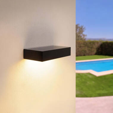 Product of 6W Karl Solar Outdoor Wall Lamp in Black