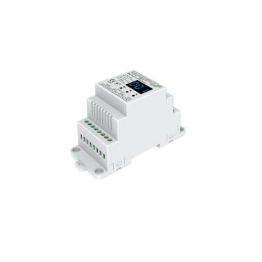 12-24V DC CCT/RGB/RGBW DMX512 & RDM Decoder DIN Rail 4 Channels