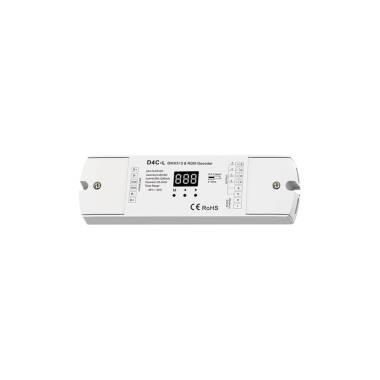 12-48V DC 350-1200mA DMX512 & RDM 4 Channel Decoder