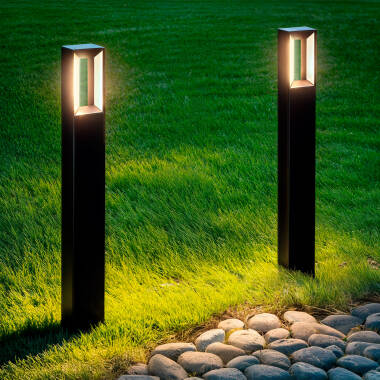 Trimel 2X6W Aluminium Outdoor LED Bollard 80cm