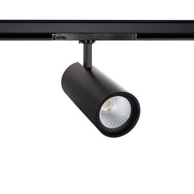 Spot LED sur Rail Triphasé 40W d'Angelo PHILIPS Xitanium Noir