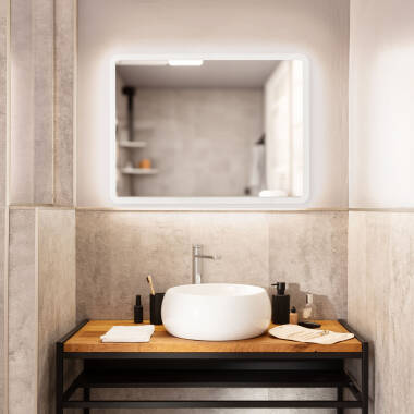 Prodotto da Specchio Bagno con Luce LED e Antiappannamento 80x60 cm Benin