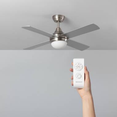 Navy Nickel Ceiling Fan 110cm