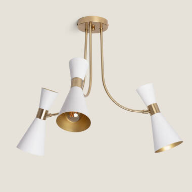 Lampada da Soffitto Alluminio 3 Faretti Jigger