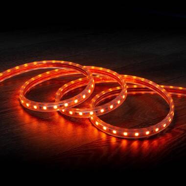 Orange LED Strip 220V AC 60 LED/m IP65