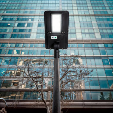 Luminaire LED Solaire Éclairage Public 1800lm 125lm/W Sinai avec detecteur de mouvement