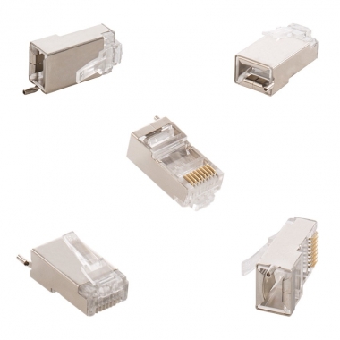 Product van Pack 100 stuks RJ45 UTP connector voor buitengebruik