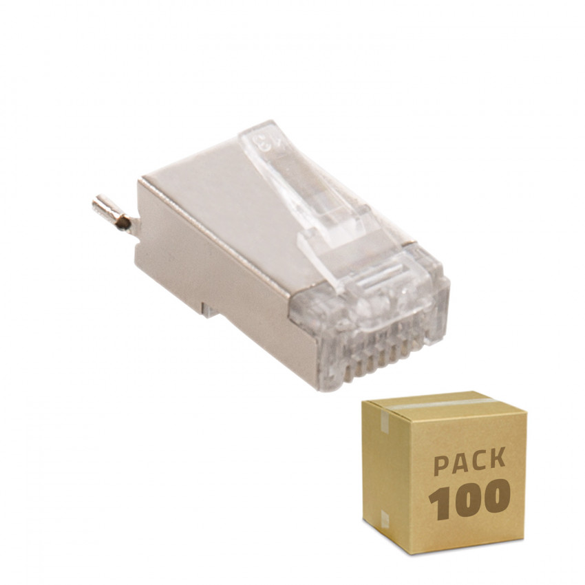 Produkt von Pach 100 Stück RJ45 FTP Stecker abgeschirmt für Aussen 