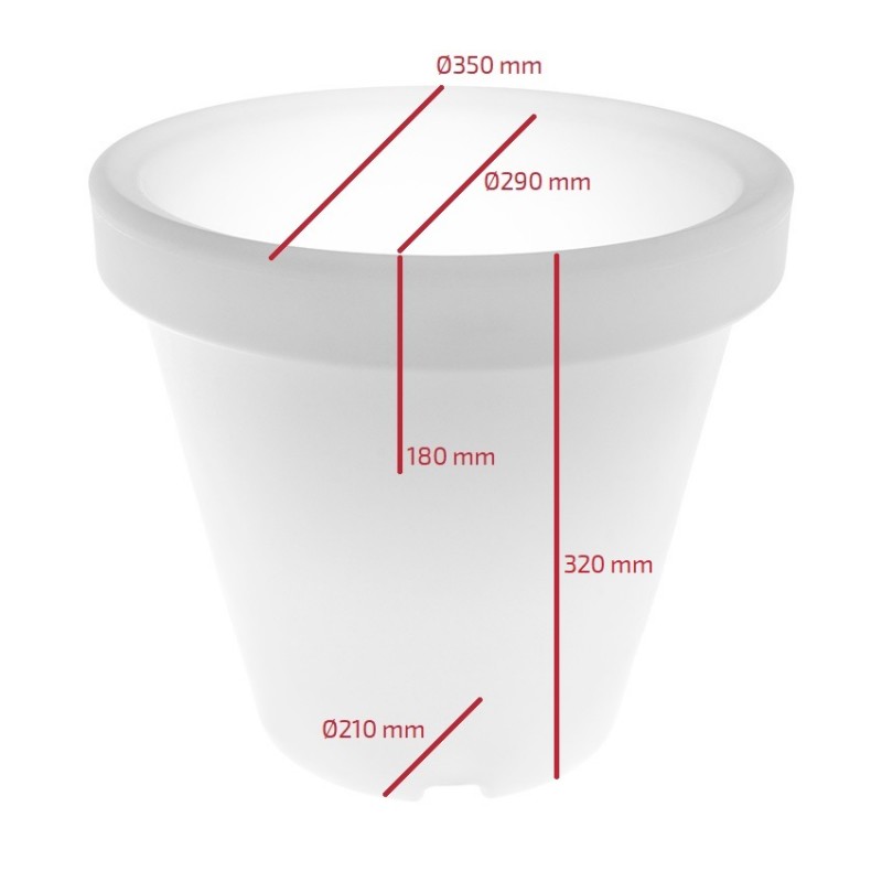 Product of 35cm Rechargeable RGBW LED Plant Pot / Ice Bucket