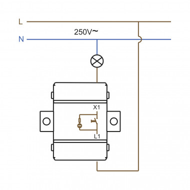 Product of Doorbell Switch with a Light Signal (IP54)