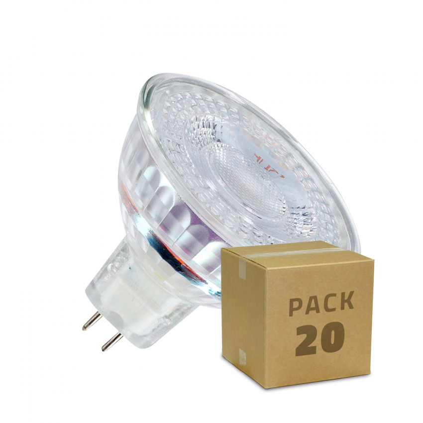 Product of Pack of 20 5W 12V GU5.3 MR16 Glass SMD LED Bulbs 