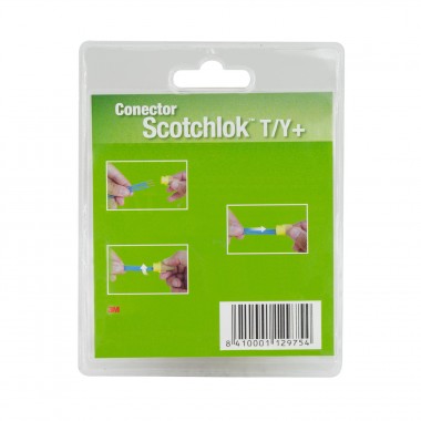 Product van Scotchlok 3M T/Y 1-5mm² Blister Kabelconnector Veer 9 stuks 3M 7010233168-GS