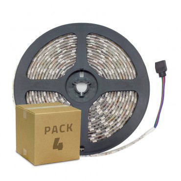 Product Pack LED Strip  RGB 12V DC SMD5050 60LED/m 5m IP65 (4st)