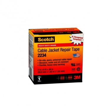 Ruban de réparation de gaines pour câbles Scotch®, 2234, noir, 1