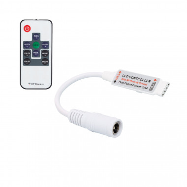 Mini Přijímač s RF Ovladačem pro LED Pásky 12-24V DC RGB