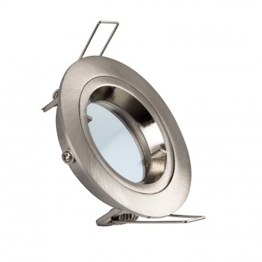 Podhledový Rámeček Kruhový pro LED Žárovky GU10 / GU5.3 Výřez Ø 65 mm ve Stříbrné