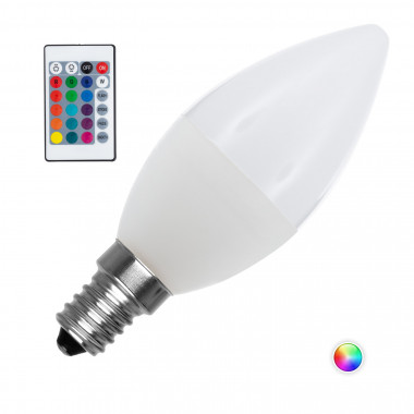 4.5W E14 C37 450 lm Dimmable RGBW LED Bulb