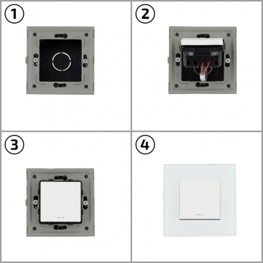 Product of 2-Gang 2-Way Switch with PC Frame Modern