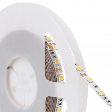 Product of 5m 12V DC SMD5050  60LED/m IP20 LED Strip 10mm Wide Cut every 5cm